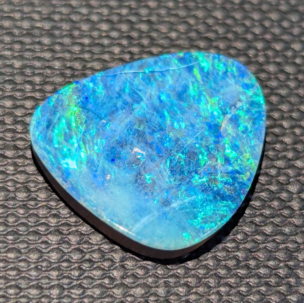 Vibrant Blue Opal Gemstone